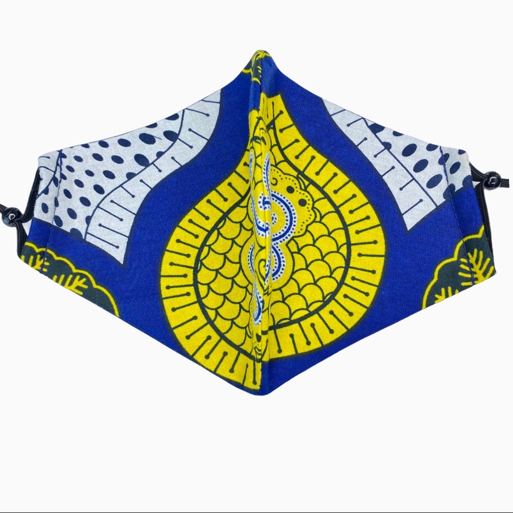 African Ankara Face Mask Cotton Washable Reusable
